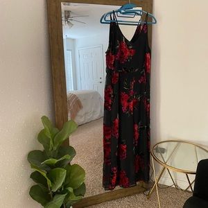 Black Floral Jumpsuit